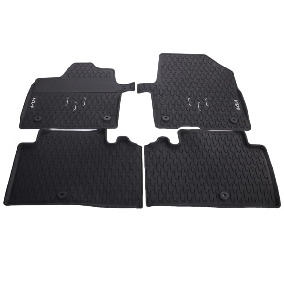 Rubber floor mats KIA EV6 CV facelift black 4-piece set Genuine KIA