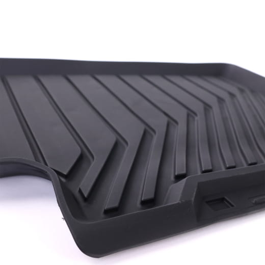 Rubber floor mats rear Audi Q6 e-tron black 2-piece | 85H061511 041