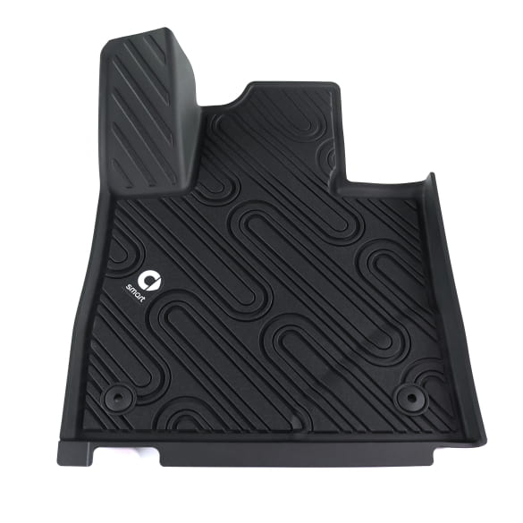 Rubber floor mats smart #3 THREE black Genuine smart | QAP6608036125