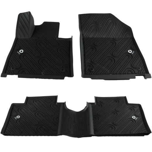 Rubber floor mats smart #3 THREE black Genuine smart | QAP6608036125