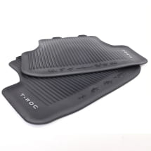 Rubber floor mats VW T-Roc A2 4-piece black Genuine Volkswagen | 2GV061500 82V