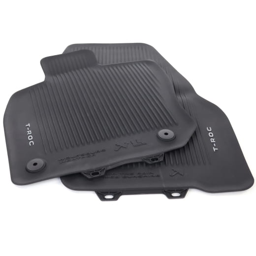 Rubber floor mats VW T-Roc A2 4-piece black Genuine Volkswagen | 2GV061500 82V