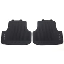 Rubber floor mats VW T-Roc A2 rear 2-piece black Genuine Volkswagen | 2GV061512 82V