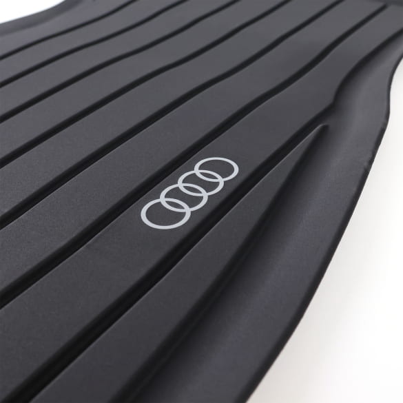 Rubber front floor mats Audi A5 B10 FU black 2-piece | 8B1061501
