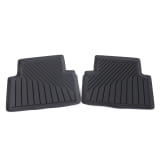 Rubber rear floor mats Audi A5 B10 FU black 2-piece