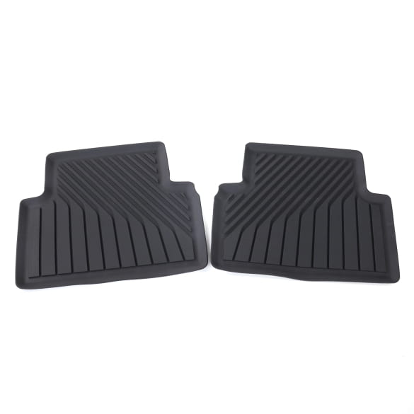 Rubber rear floor mats Audi A5 B10 FU black 2-piece