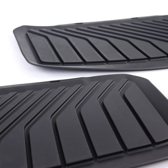 Rubberen automatten Audi e-tron GT achter 2-delig zwart | 4J3061511 041