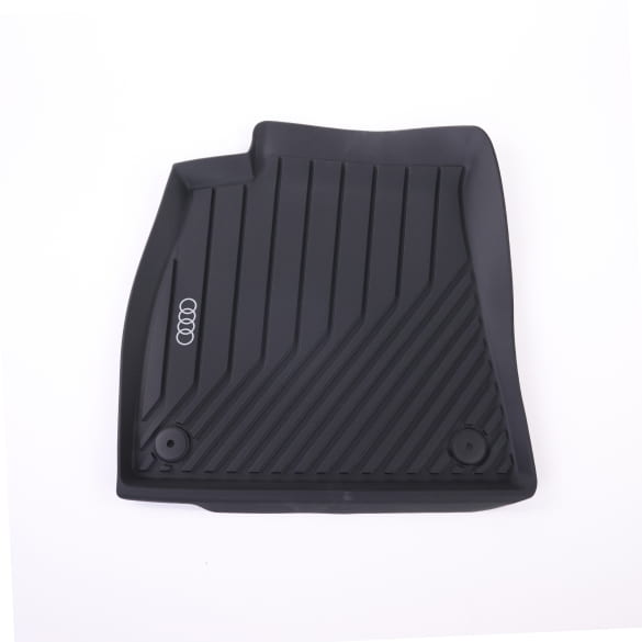 Rubberen automatten voorzijde Audi A6 C9 FN zwart 2-delig | 4P1061501