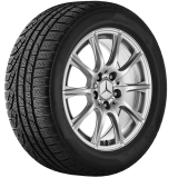 Ruedas de invierno 16 pulgadas Clase C Berlina W205 plata juego de ruedas completo original Mercedes-Benz