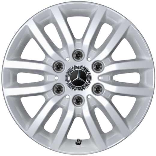 Ruedas de invierno 16 pulgadas plata Sprinter 907 tracción trasera juego completo | Q440181110330/40