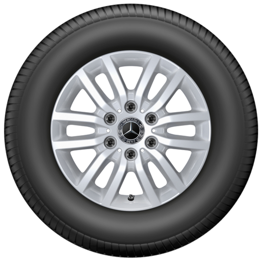 Ruedas de invierno 16 pulgadas plata Sprinter 907 tracción trasera juego completo | Q440181110330/40