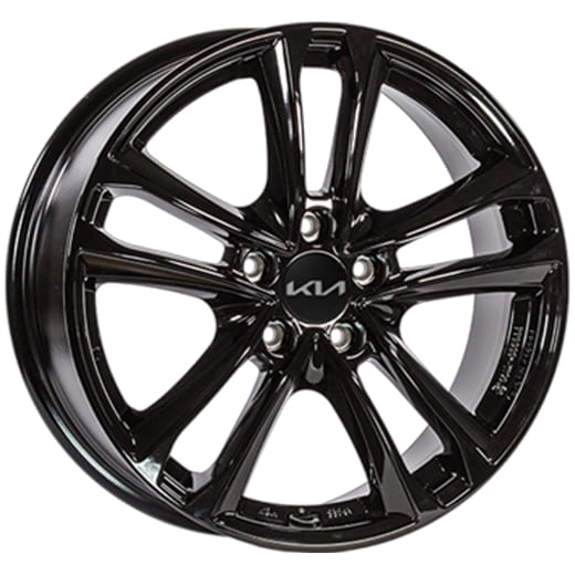 Ruedas de invierno de 18 pulgadas Kia Niro PHEV HEV SG2 5 radios dobles Tavros negro | WTSG2822545HCTB/BBTB