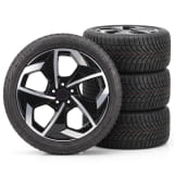 Ruedas de invierno 18 pulgadas negro plata smart ONE #1 HX11 juego completo Bridgestone