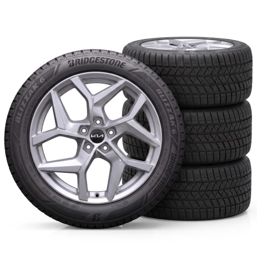 Ruedas de invierno de 19 pulgadas Kia EV3 Bridgestone Musan de radios en Y, plateadas | WTEV3921550BRMU-B