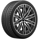 Llantas de invierno AMG 21 pulgadas EQE SUV X294 negras, juego completo original Mercedes-AMG