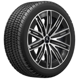 Juego de ruedas completas original Mercedes-Benz AMG de invierno 21 pulgadas EQS SUV X296 negro