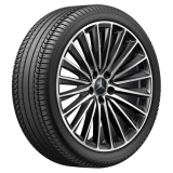 Juego completo de ruedas AMG de verano 19 pulgadas Clase C 206 negro original Mercedes-Benz