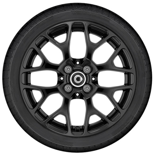 Ruedas de invierno 16 pulgadas originales smart 453 negro brillo fortwo forfour | Q440361110200/10-10220/30