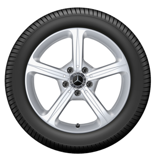 Ruedas de invierno 17 pulgadas plata vanadio CLA C118/X118 original Mercedes-Benz | Q44014311002A-CLA