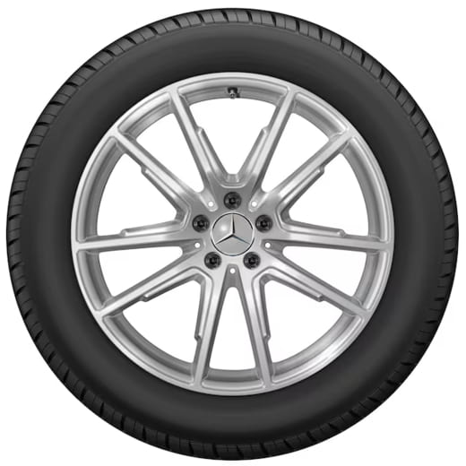 Ruedas de verano 20 pulgadas EQS SUV X296 plata Original Mercedes-Benz | Q440651410040-Set