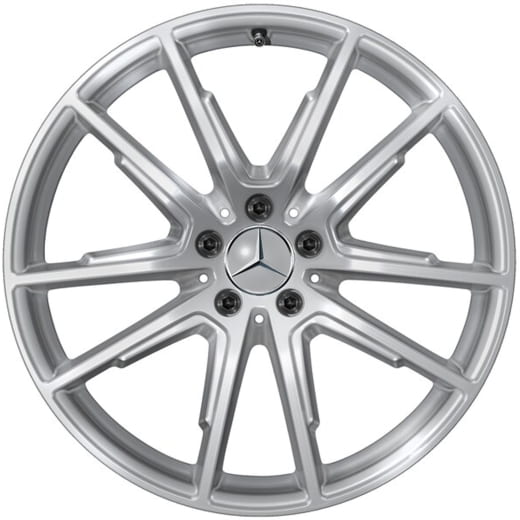 Ruedas de verano 20 pulgadas EQS SUV X296 plata Original Mercedes-Benz | Q440651410040-Set