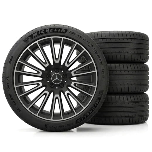 Ruedas de verano E53 AMG 20 pulgadas Clase E S214 Michelin Original Mercedes-Benz | A2144011500/1600 7X36-S-S214