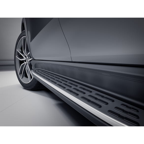 Running boards illuminated GLE SUV V167 Aluminium look | GLE-Trittbretter-beleuchtet-V167