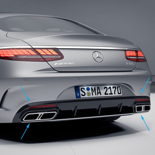 Difusor facelift S 65 AMG, conversión S-Klasse Coupé & Cabrio | S65AMGFL-C217-Diffusor-K