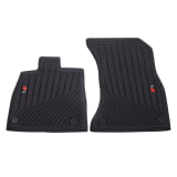 Alfombrillas de goma S-Line Audi Q5 GU delanteras 2 piezas negras