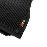 S6 Gummi Fußmatten Audi A6 C8 4A 2-teilig vorne Schwarz