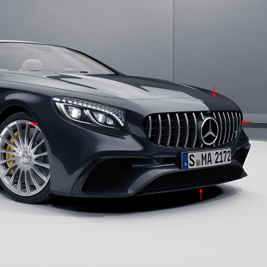 Parrilla Panamericana S 63 AMG y paragolpes delantero facelift Clase S Coupé Cabrio 217 | S63-AMG-FL