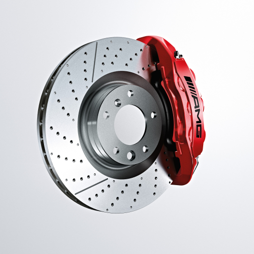 Juego de discos de freno delanteros S63 S65 AMG Clase S W222 Original Mercedes-AMG | A2224212612-W222