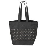 Sac shopping en coton noir à motif étoile Original Mercedes-Benz