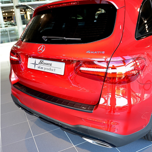 Schätz protection de seuil de chargement aspect carbone Mercedes-Benz GLC SUV X253 | LS8000253AC