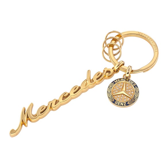 Schlüsselanhänger Classic Goldfarben Original Mercedes-Benz Collection