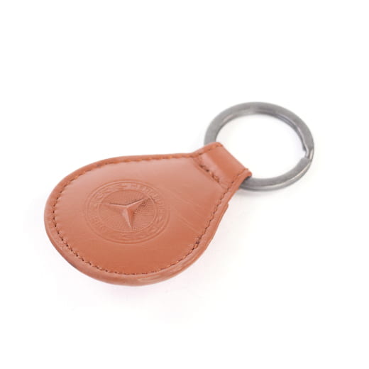 Schlüsselanhänger Tropfen Cognac Leder Original Mercedes-Benz | B66058305