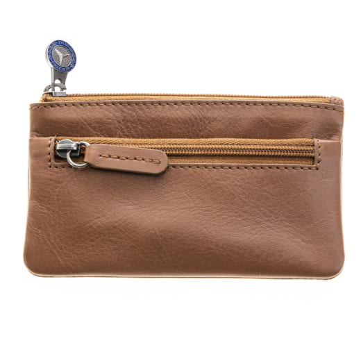 Schlüsselmäppchen Geldbeutel Cognac Leder Original Mercedes-Benz | B66058308