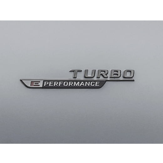 Schriftzug Turbo E-Performance Dark Chrome Kotflügel Original Mercedes-AMG | A2548178900/9100