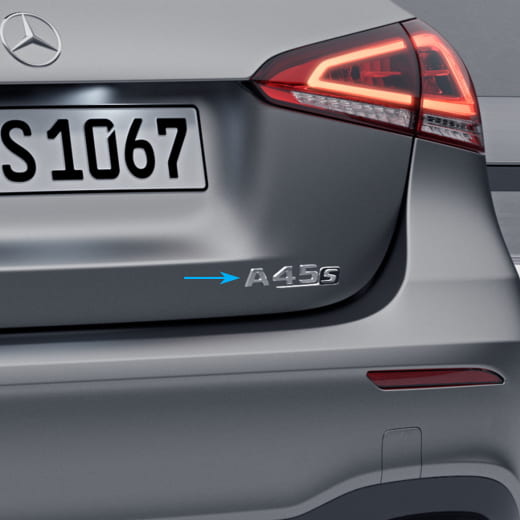 Scritta AMG A 45 S cromata Classe A W177 originale Mercedes-AMG | A1778175200
