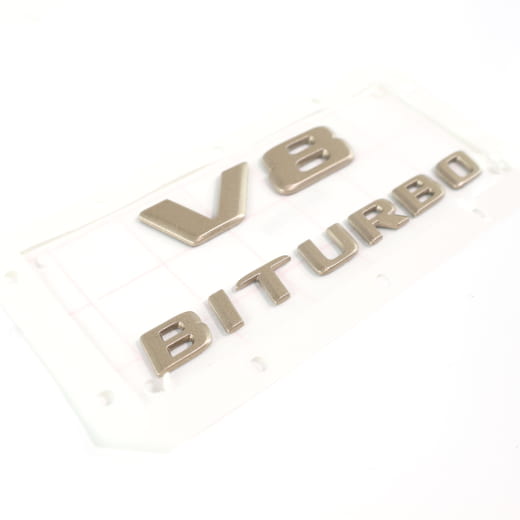 Scritta V8 Bi-Turbo Classe G W465 parafango originale Mercedes-AMG | V8-Bi-Turbo-W465