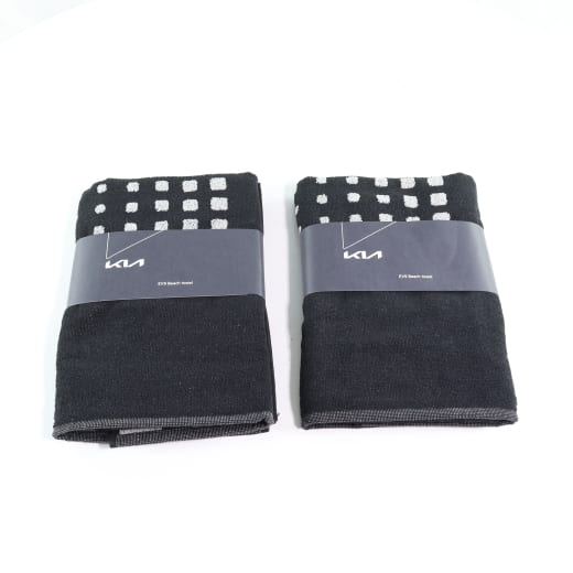 Asciugamano da spiaggia e da bagno set da 2 EV9 originale Kia | 66951ADE2201