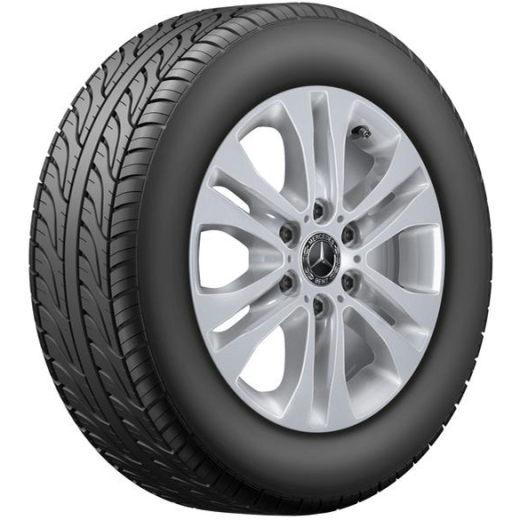Cerchi Sprinter BR907 da 17 pollici argento a 6 doppie razze Mercedes-Benz | A90740128007X45-B