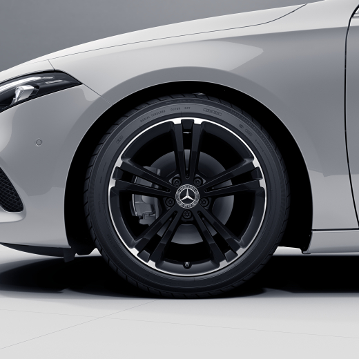 Cerchi 18 pollici CLA C118/X118 a 5 doppie razze neri Original Mercedes-Benz | A17740113007X72-118