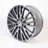 Set di cerchi da 18 pollici Classe B W247 cerchio a raggi a Y grigio originale Mercedes-Benz