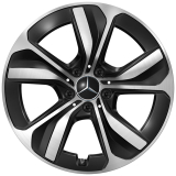 Set cerchi 18 pollici CLE C236 coupé nero a 5 razze Original Mercedes-Benz