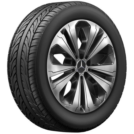 Cerchi originali 19 pollici EQC N293 nero a 5 doppie razze | A2934011300/0200-9Y73