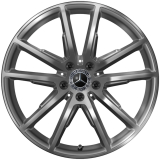 Set di cerchi da 19 pollici EQE SUV X294 5 doppie razze tremolit metallic Original Mercedes-Benz