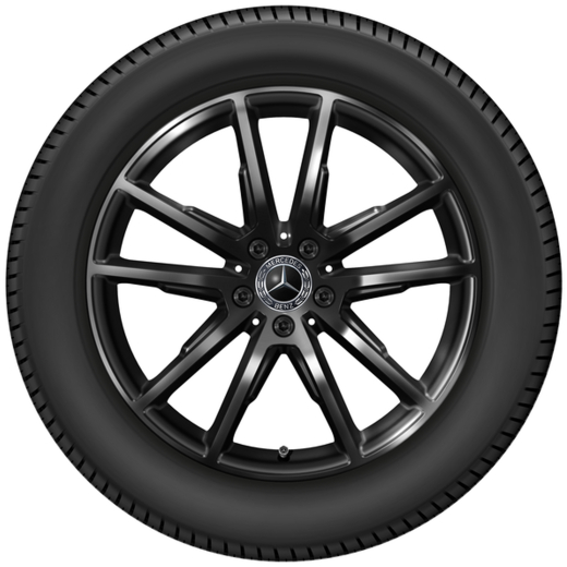 Set di cerchi da 19 pollici EQE SUV X294 5 doppie razze nero | A2944010400 7X43-X294