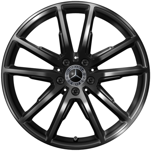 Set di cerchi da 19 pollici EQE SUV X294 5 doppie razze nero | A2944010400 7X43-X294