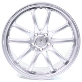 Set di cerchi da 19 pollici EQE V295 argento vanadio a più razze Original Mercedes-Benz